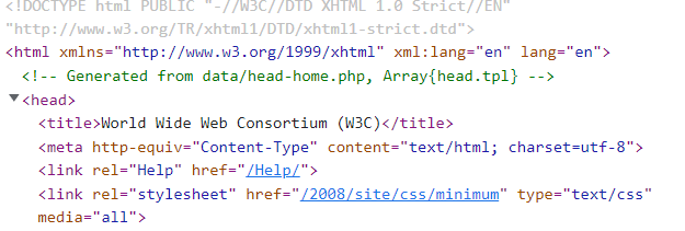 HTML with title tag