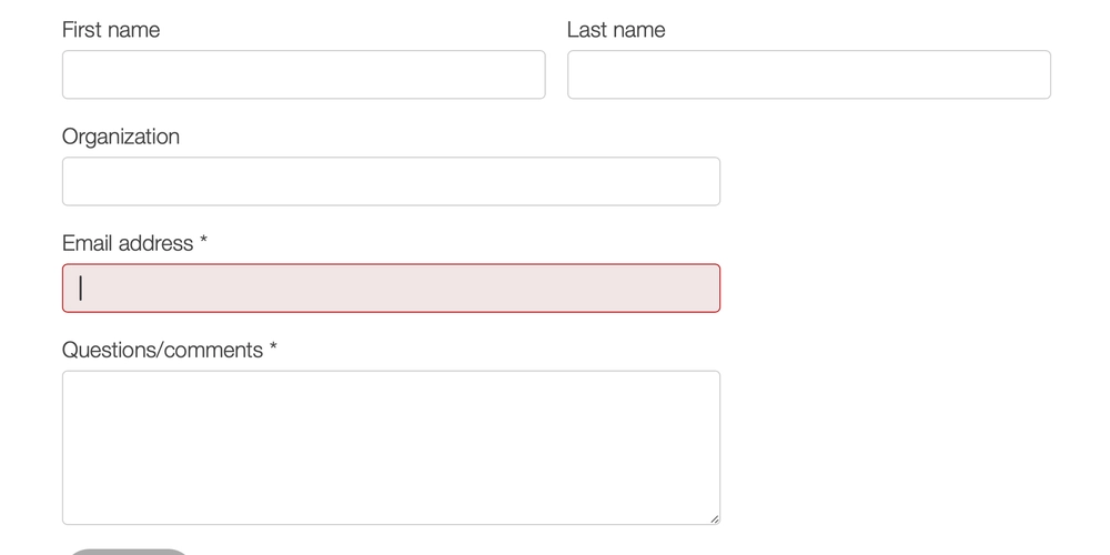 Modern form validation