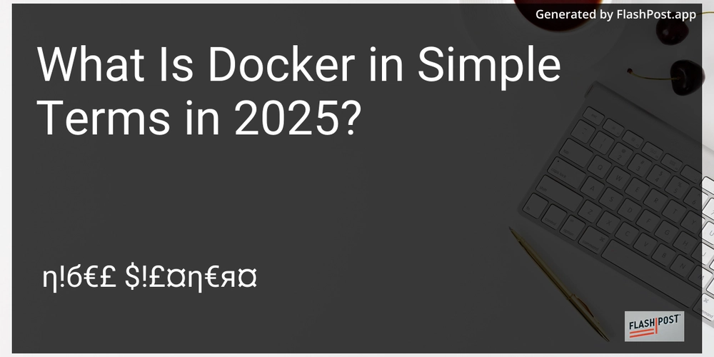 What Is Docker in Simple Terms in 2025?