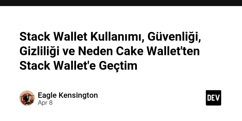 Stack Wallet Kullanımı, Güvenliği, Gizliliği ve Neden Cake Wallet'ten Stack Wallet'e Geçtim