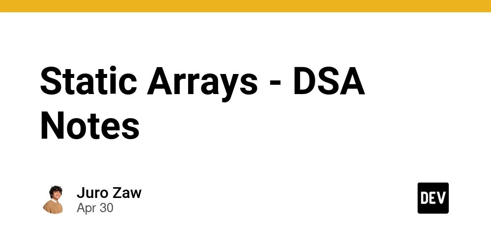 Static Arrays - DSA Notes