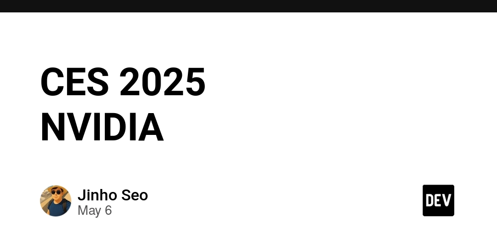 CES 2025 에서 발표한 NVIDIA 키노트 주요 정리