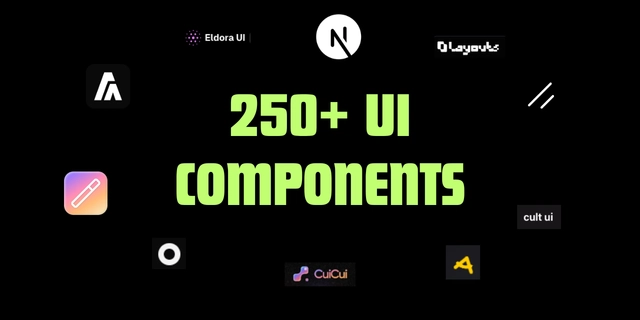 250+ Next.js UI Components from Top Libraries – All in One Free Collection