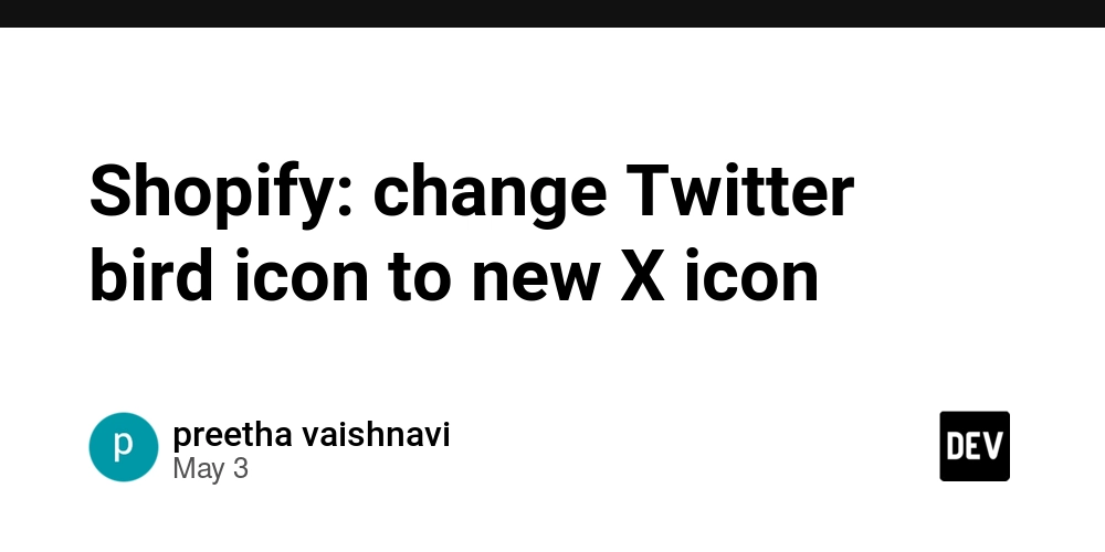 Shopify: change Twitter bird icon to new X icon