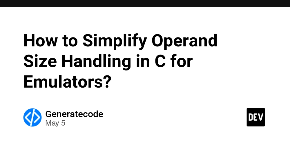 How to Simplify Operand Size Handling in C for Emulators?