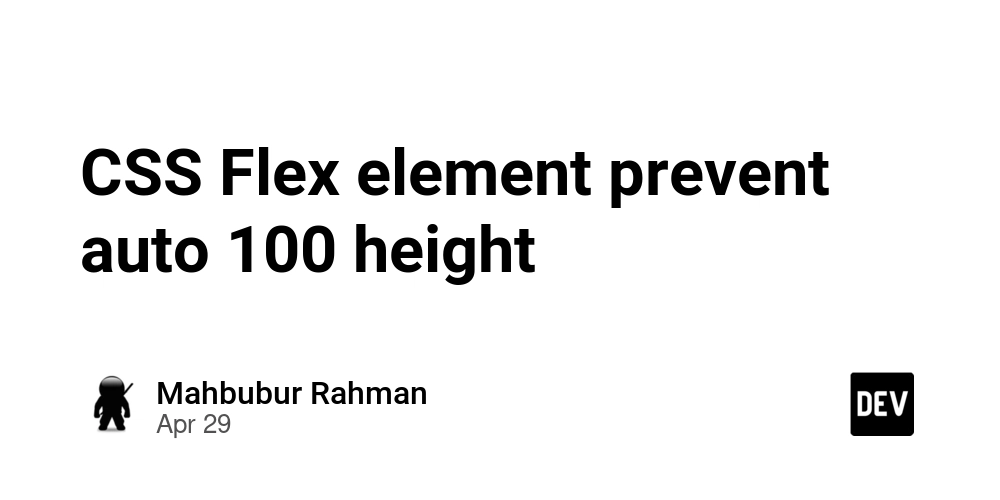 CSS Flex element prevent auto 100 height