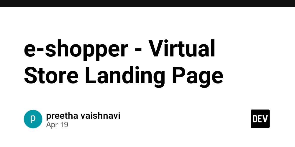 e-shopper - Virtual Store Landing Page