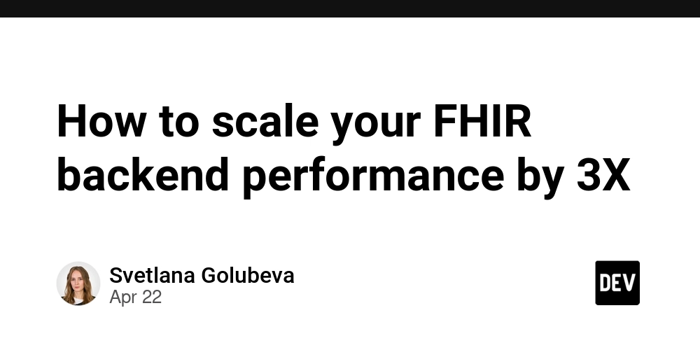 How to scale your FHIR backend performance by 3X