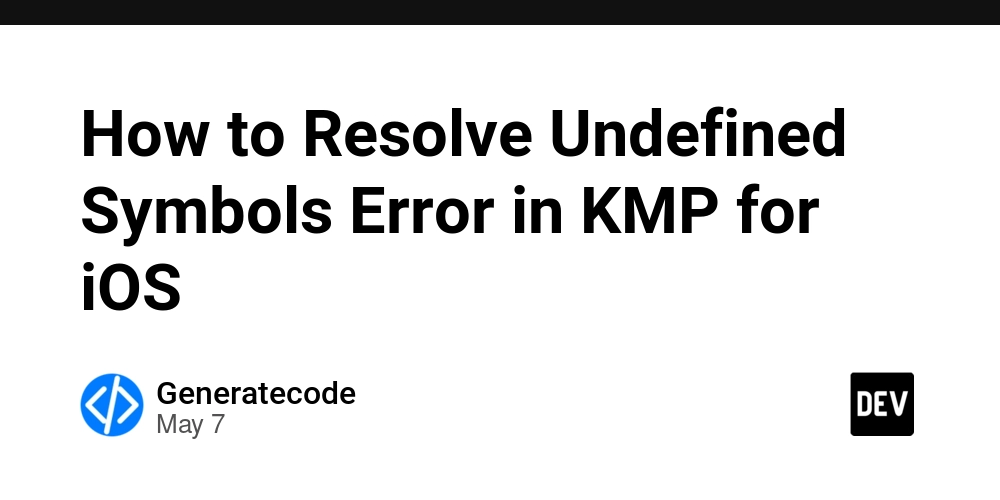 How to Resolve Undefined Symbols Error in KMP for iOS