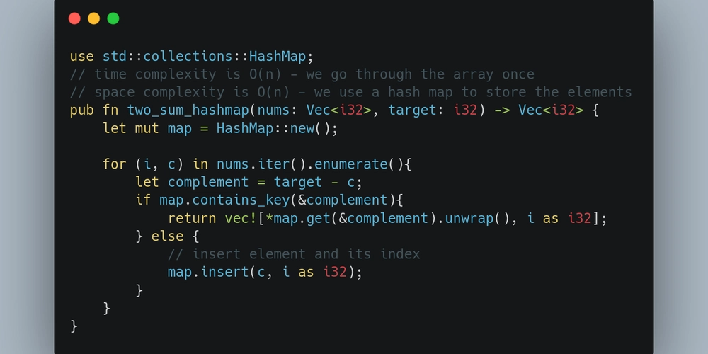 Solving the Two Sum Problem in Rust: Brute Force vs HashMap