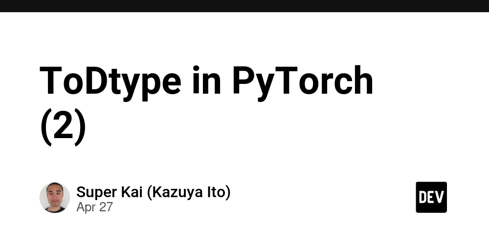 ToDtype in PyTorch (2)