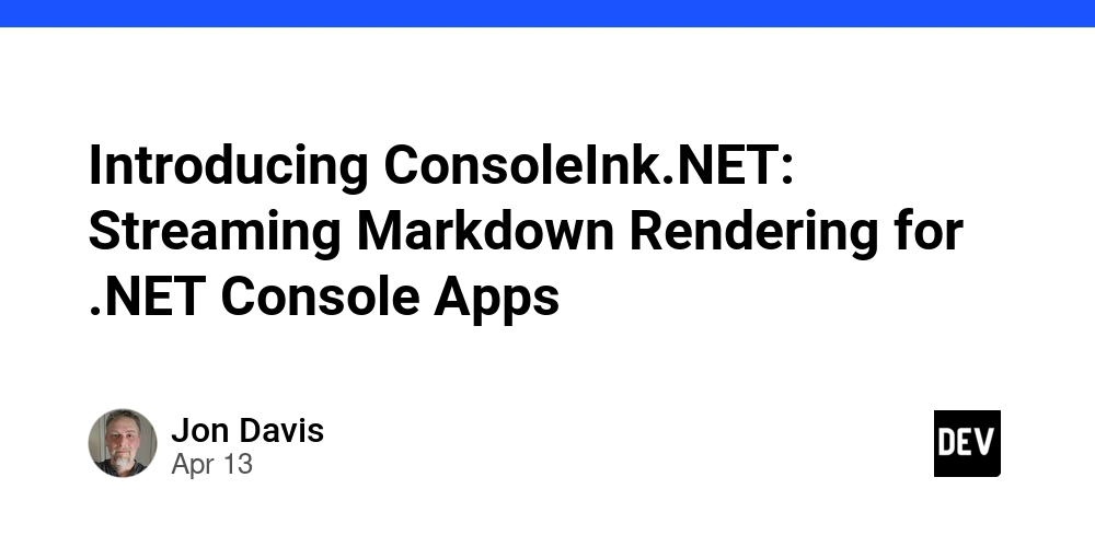Introducing ConsoleInk.NET: Streaming Markdown Rendering for .NET Console Apps