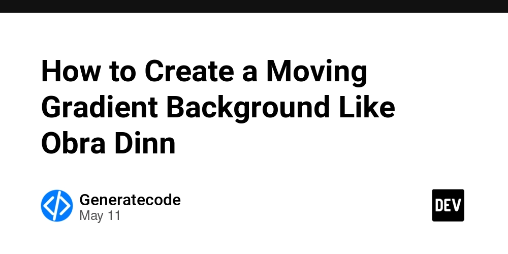 How to Create a Moving Gradient Background Like Obra Dinn