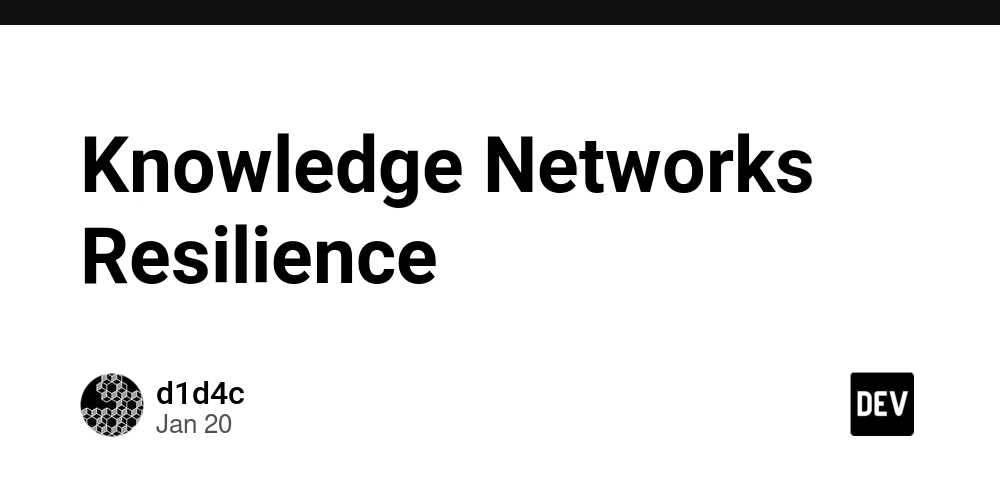 Knowledge Networks Resilience