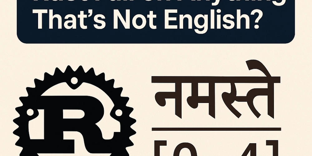 Why does slicing in Rust fail on anything that's not English?