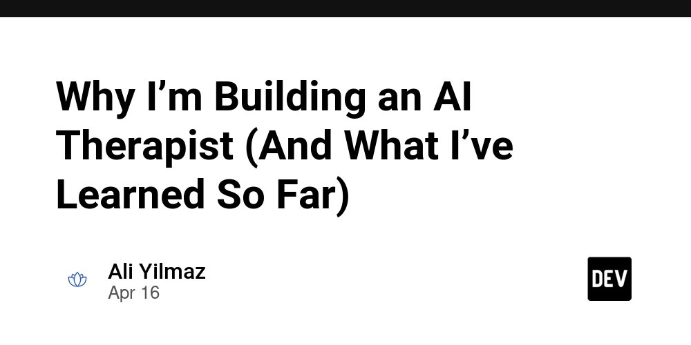 Why I’m Building an AI Therapist (And What I’ve Learned So Far)