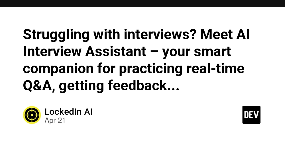 Struggling with interviews? Meet AI Interview Assistant – your smart companion for practicing real-time Q&A, getting feedback, and boosting confidence. Perfect for tech, HR, and Gen AI rounds. Level up your prep and ace your next interview!