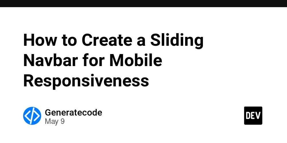 How to Create a Sliding Navbar for Mobile Responsiveness