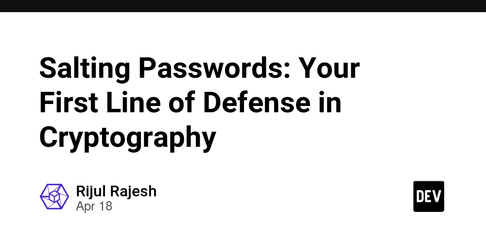 Salting Passwords: Your First Line of Defense in Cryptography