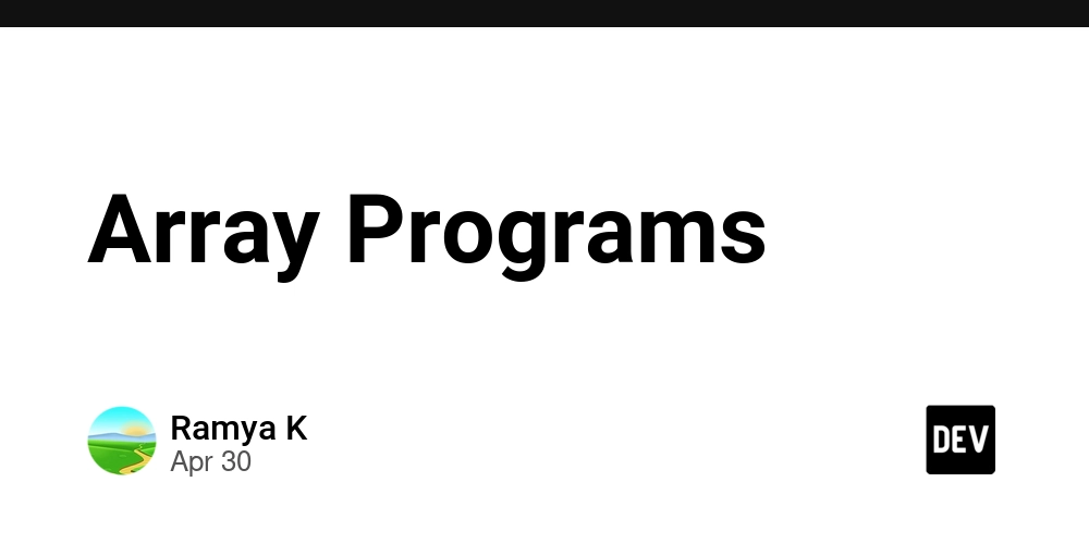 Array Programs