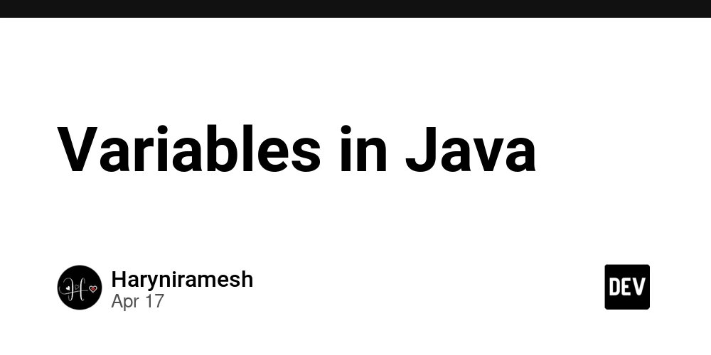 Variables in Java