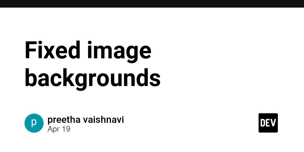 Fixed image backgrounds