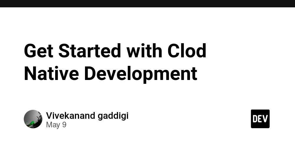 Get Started with Clod Native Development