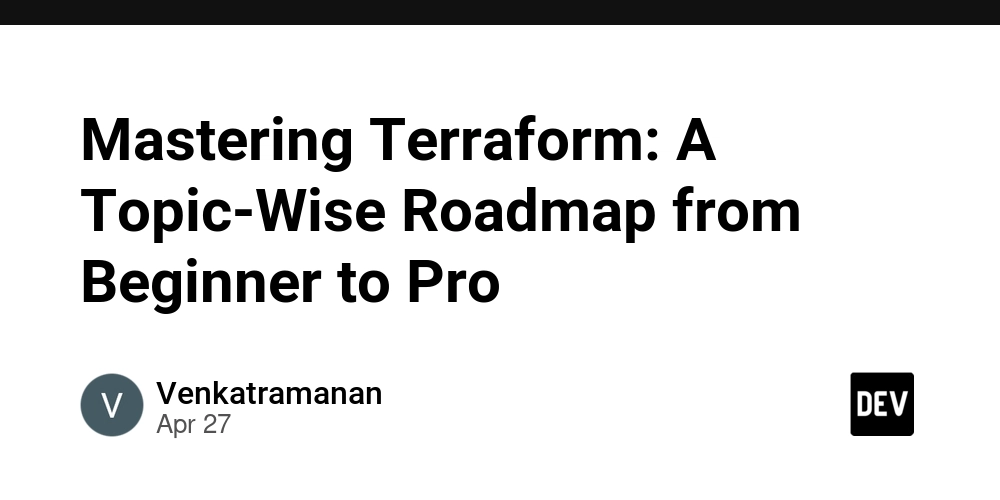 Mastering Terraform: A Topic-Wise Roadmap from Beginner to Pro