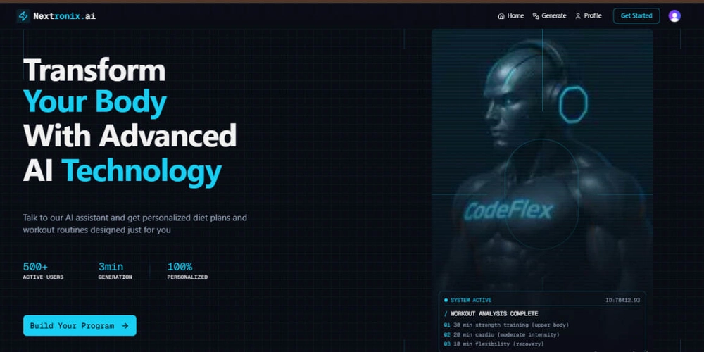 Revision and completing Nextronix.ai