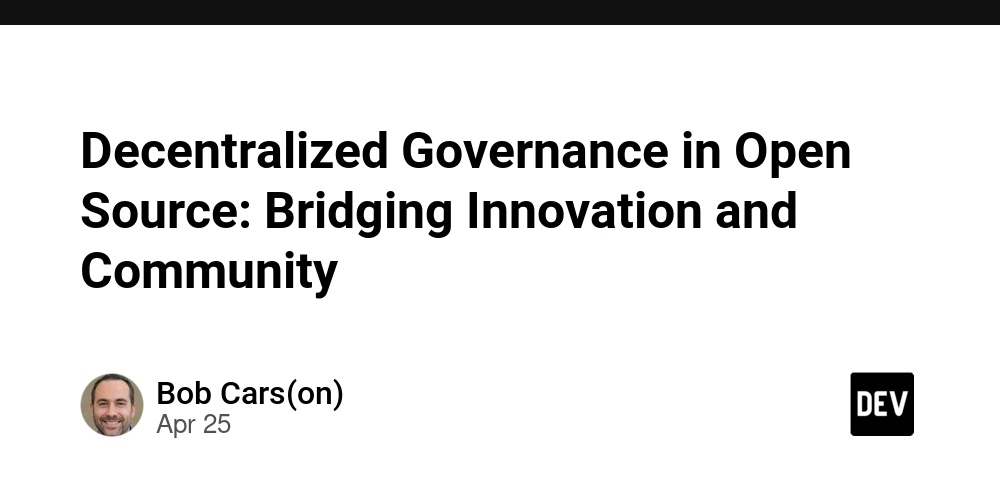 Decentralized Governance in Open Source: Bridging Innovation and Community
