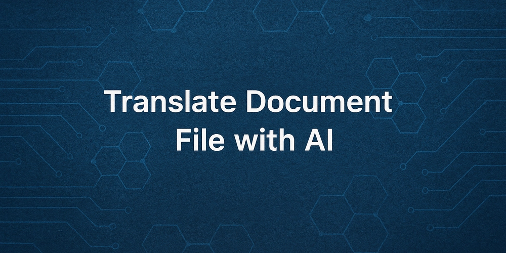 Streamline Your Document Translations with AI: Introducing doc2lang.com