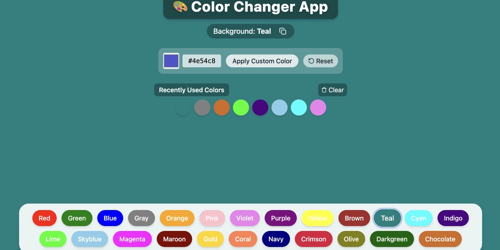 Building a Dynamic Color Changer app with React and Vite