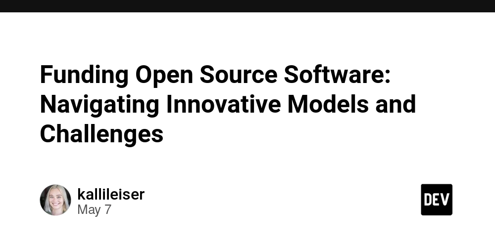 Funding Open Source Software: Navigating Innovative Models and Challenges