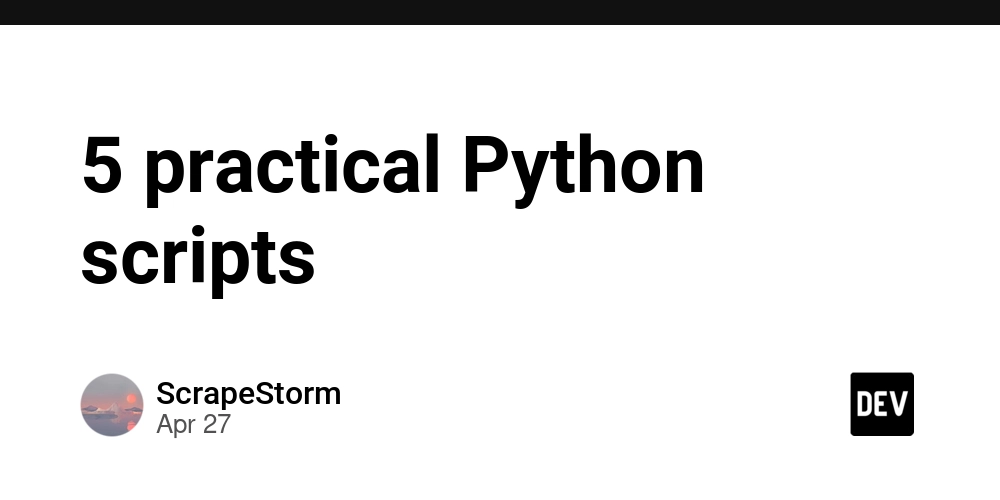 5 practical Python scripts