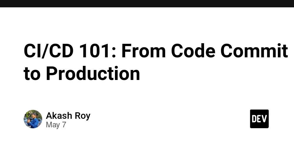 CI/CD 101: From Code Commit to Production