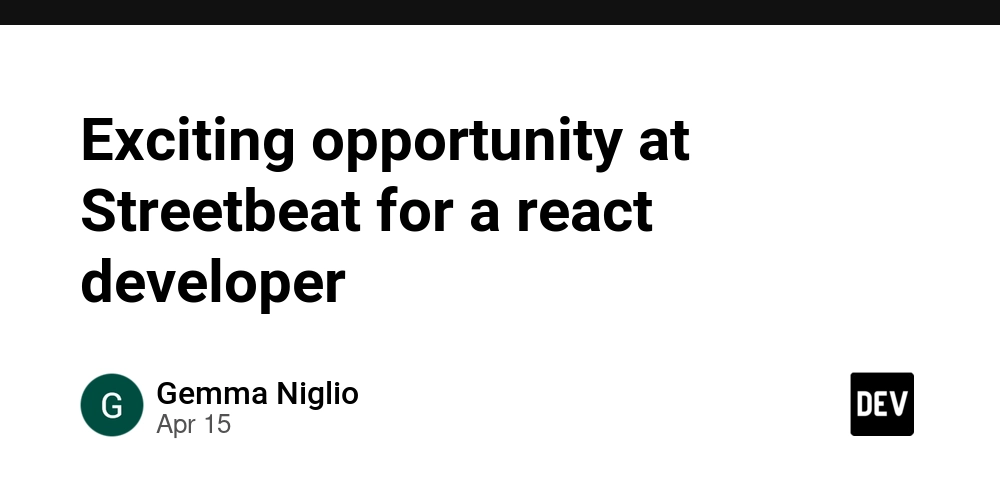 Exciting opportunity at Streetbeat for a react developer