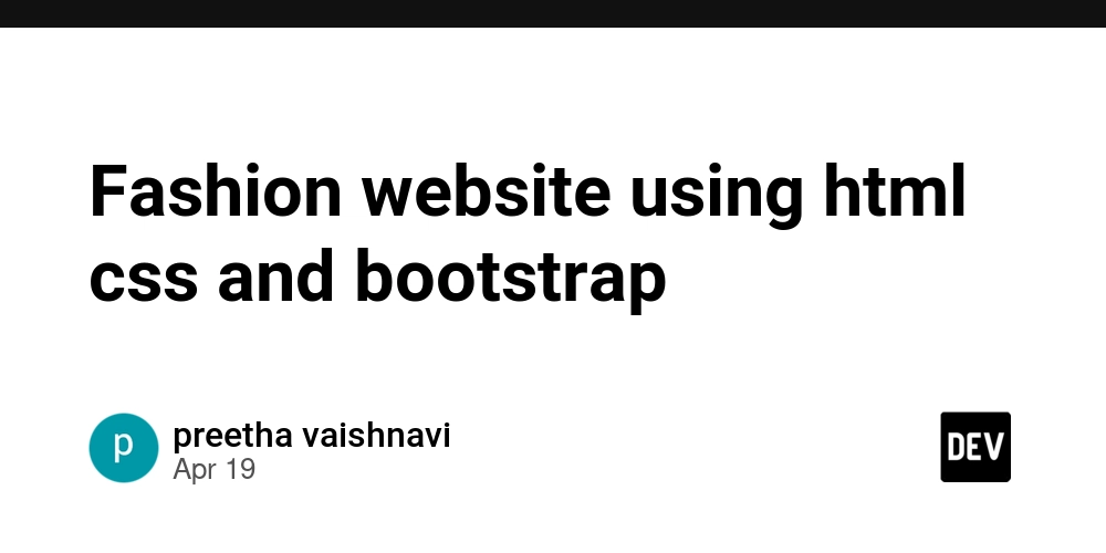 Fashion website using html css and bootstrap