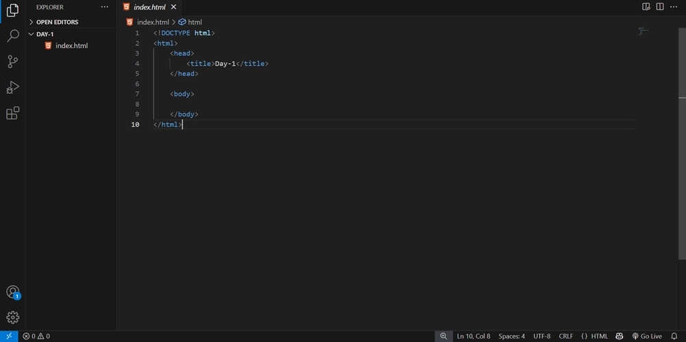 Day 1 of 100DaysOfCode