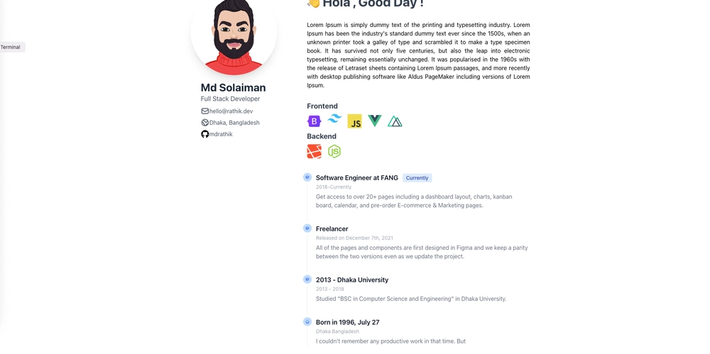 I built a Nuxt.js + TailwindCSS Blog Starter