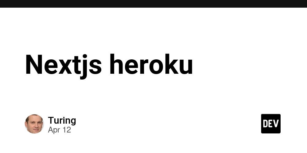 Nextjs heroku