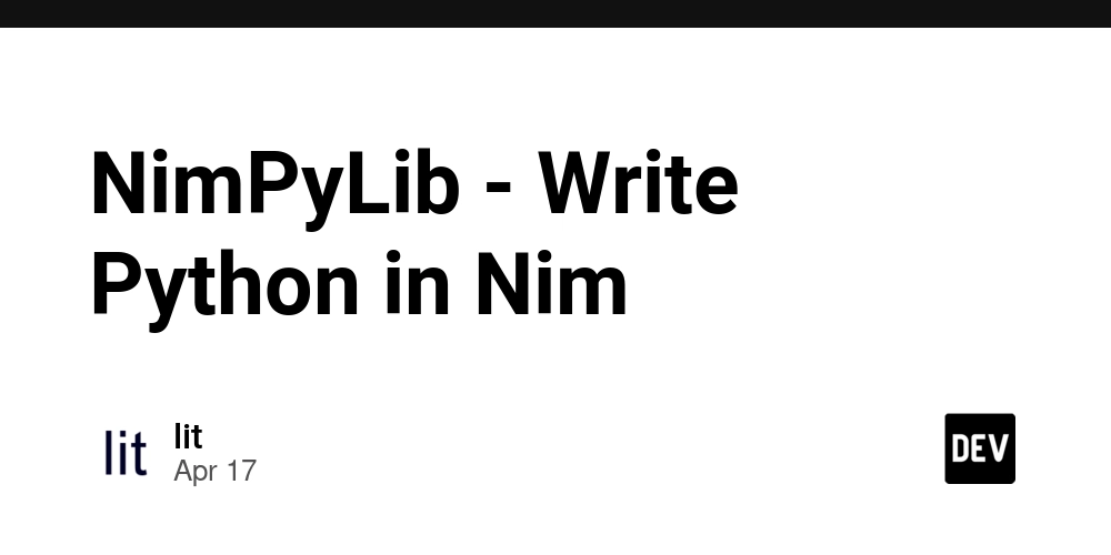 NimPyLib - Write Python in Nim