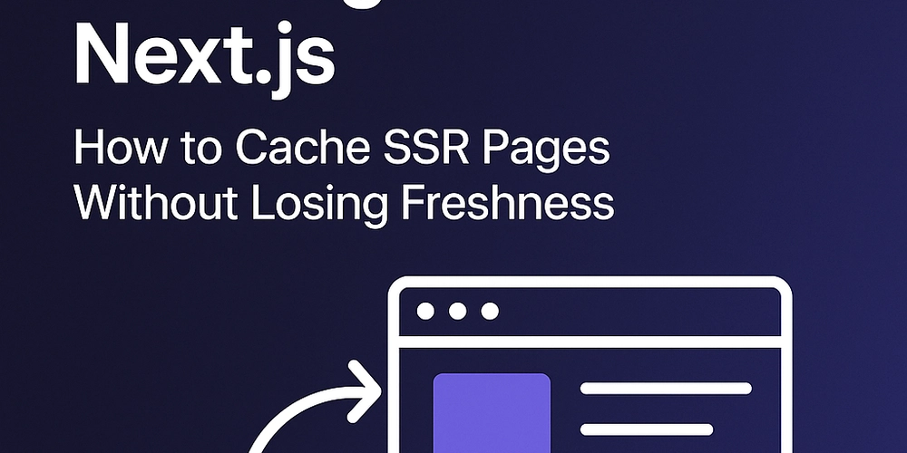 Full-Page Caching in Next.js: How to Cache SSR Pages Without Losing Freshness