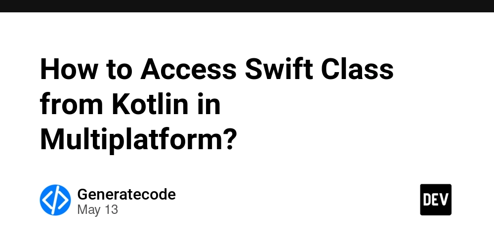 How to Access Swift Class from Kotlin in Multiplatform?