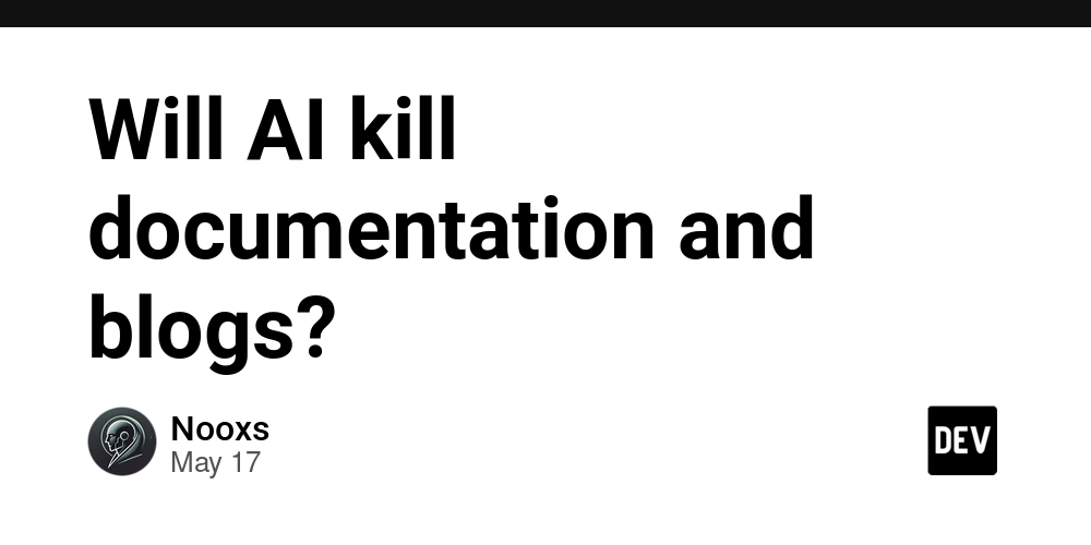Will AI kill documentation and blogs?