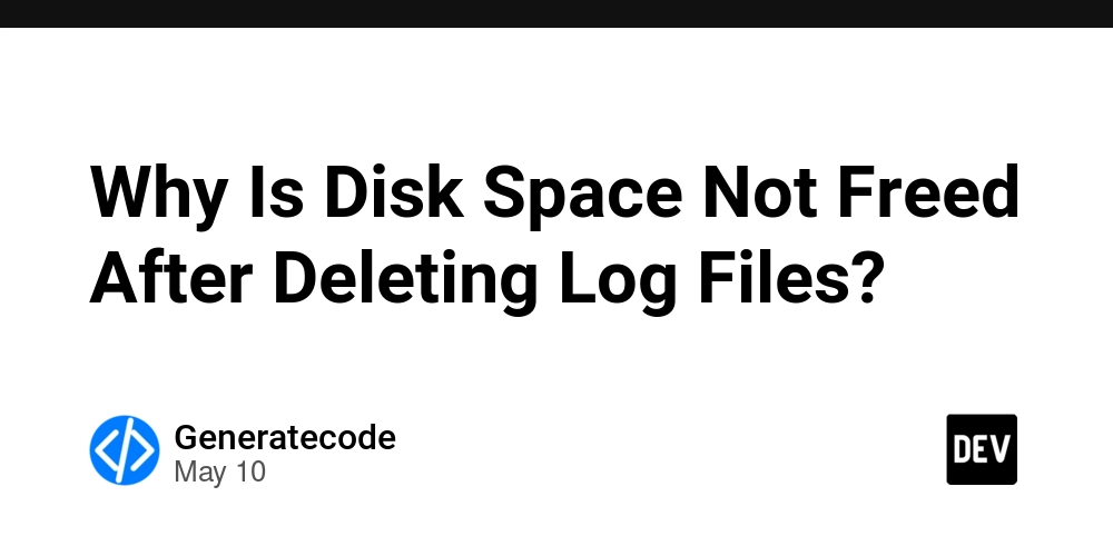 Why Is Disk Space Not Freed After Deleting Log Files?