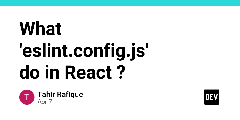 What 'eslint.config.js' do in React ?