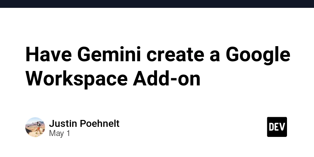 Have Gemini create a Google Workspace Add-on