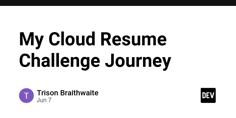 My Cloud Resume Challenge Journey