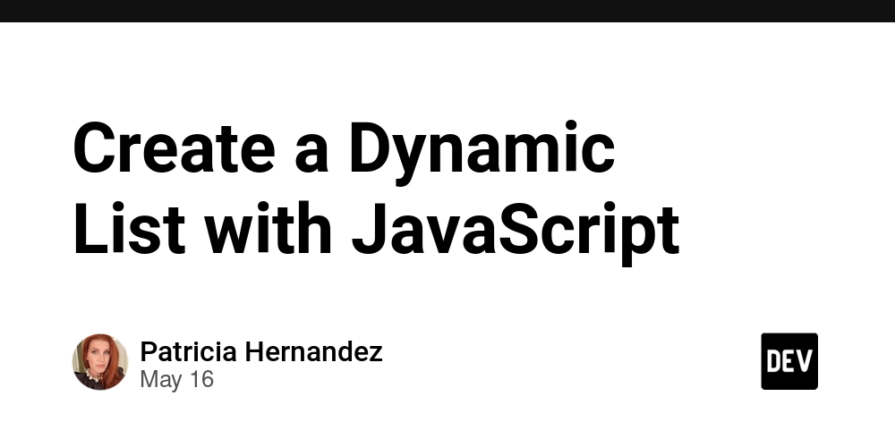 Create a Dynamic List with JavaScript