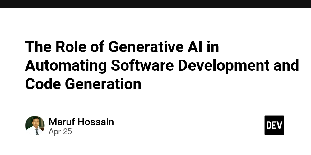 The Role of Generative AI in Automating Software Development and Code Generation